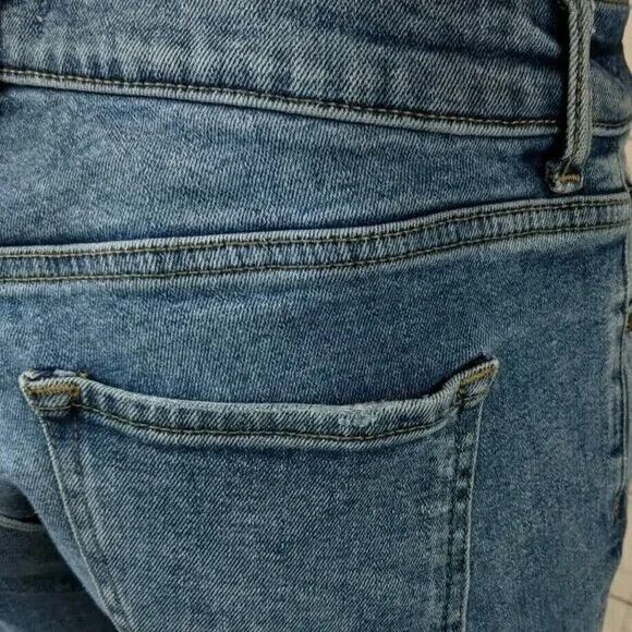 Warp & Weft LAX Jeans Womens 26 Slim Ankle Crop Skinny Distressed Ripped Abbot - Picture 7 of 15